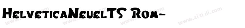 HelveticaNeuelTS Rom字体转换